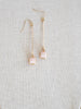 Pink opal Gemstone Linear Stick Earrings