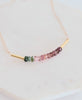 Watermelon Tourmaline Bar necklace VitrineDesigns