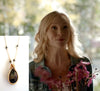 As seen on The Vampire Diaries - Spinel Gemstone necklace on Caroline Forbes (Actress Candice Accola King)
