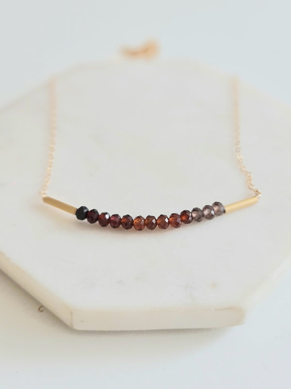 Tundra Sapphire Bar necklace VitrineDesigns