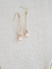 Pink opal Gemstone Linear Stick Earrings