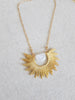 Statement Sunburst necklace with Moonstone
