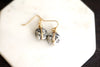 Dalmation granite square ISLA earrings