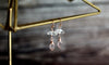 Rose Quartz and Herkimer Diamond Earrings April Birthstone Blush Jewelry
