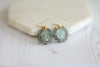 Blue Aquamarine and labradorite earrings