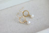 Freshwater Pearl gold dangle Earrings Eterna