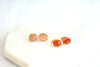 Carnelian Stud earrings gemstone post earrings Waterlily collection