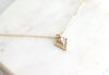 Gold Triangle Marble layering necklace