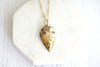 Arrowhead statement necklace 14K goldfilled