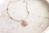 Pink Peruvian Opal Statement Bib Necklace