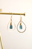 Dubai blue gemstone earrings 