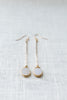 Linear Pendulum Amaretto Druzy Earrings