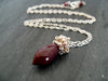 As seen on The Vampire Diaries - Burgundy Mookaite necklace on Caroline Forbes (Actress Candice Accola King)