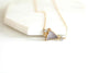 Vermeil gold Triangle Druzy Necklace