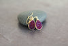 Royal Purple Druzy teardrop earrings