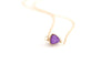 Ultraviolet Purple Trillion Druzy necklace