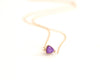 Ultraviolet Purple Trillion Druzy necklace