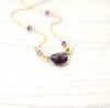 Rockpool Necklace - Amethyst gemstone