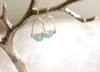 Rockpool earrings - Aquamarine gemstone