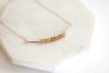 Ombre Imperial Topaz bar necklace