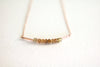 Ombre Imperial Topaz bar necklace