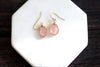 Pink Morganite drop earrings