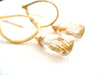 As seen on ACTRESS TIA BARR - Gold Rutilated Quartz Earrings