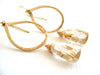 As seen on ACTRESS TIA BARR - Gold Rutilated Quartz Earrings