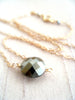 As seen on Law and Order SVU -  Pyrite coin choker Necklace