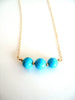 Turquoise Layering Necklace with round beads
