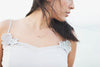 As seen on Stephanie Drapeau - White Rough Diamond 14K gf necklace