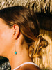 Turquoise Gemstone Linear Stick Earrings